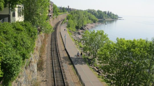 The path stretches for 4-5 miles along the north side of Lake Superior