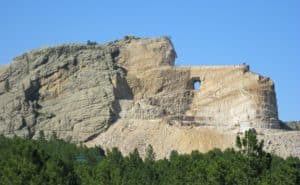 View of Crazy Horse Memorial - South Dakota