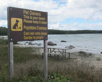 Awenda Beach Sign