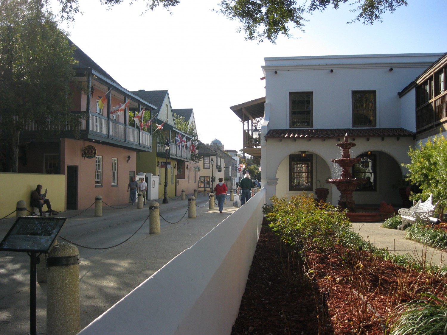 View of downtown St. Augustine, FL