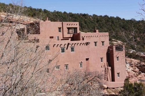 Pueblo-style Museum at Manitou Springs Cliff Dwellings