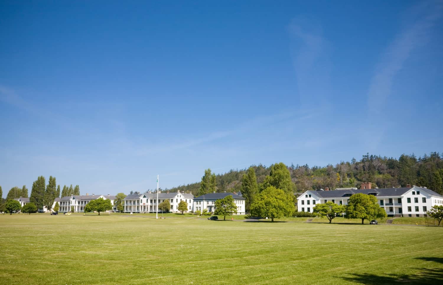 Buildings at Fort Warden State Park in Port Townsend, Washington