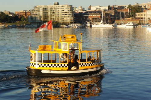 Ferry in the Harbor - Victoria, BC