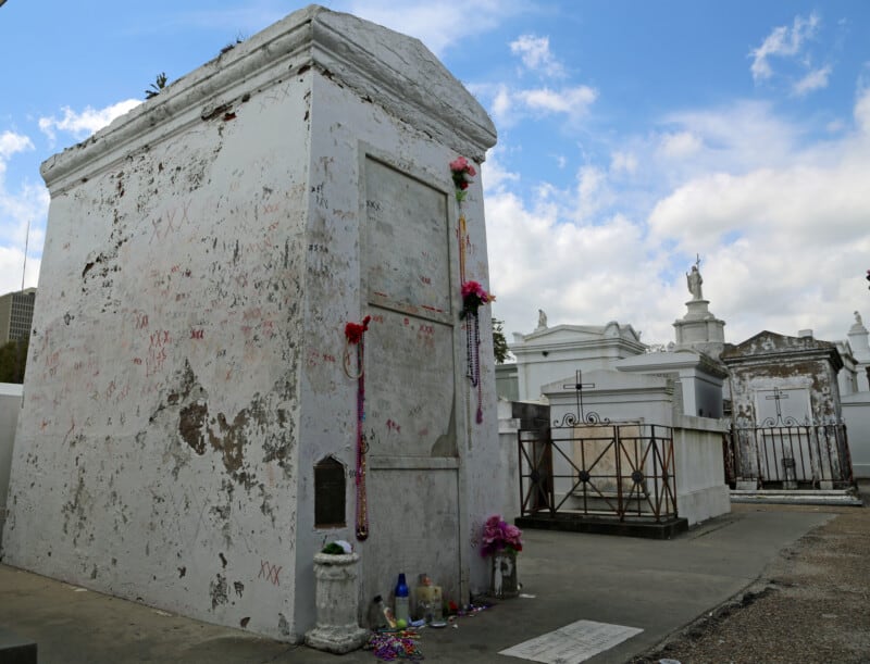 Voodoo Queen's Grave in St. Louis Cemetery - Pet Friendly New Orleans, LA