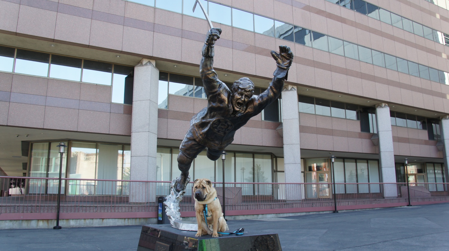 Ty with Bobby Orr - Boston, MA