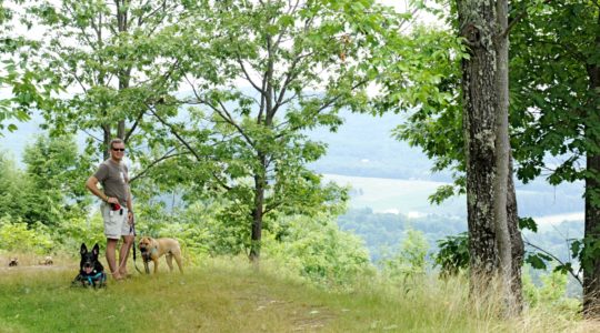 Buster, Rod and Ty at Marsh-Billings-Rockefeller Park - Woodstock, VT