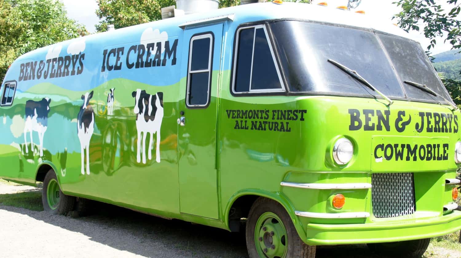 Painted bus at Ben & Jerry's - Burlington, VT