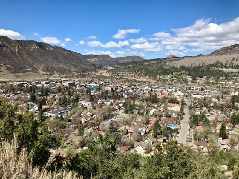 Panoramic view of Durango, CO