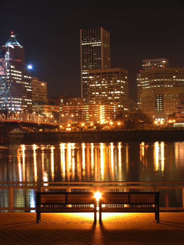 Portland, Oregon at Night