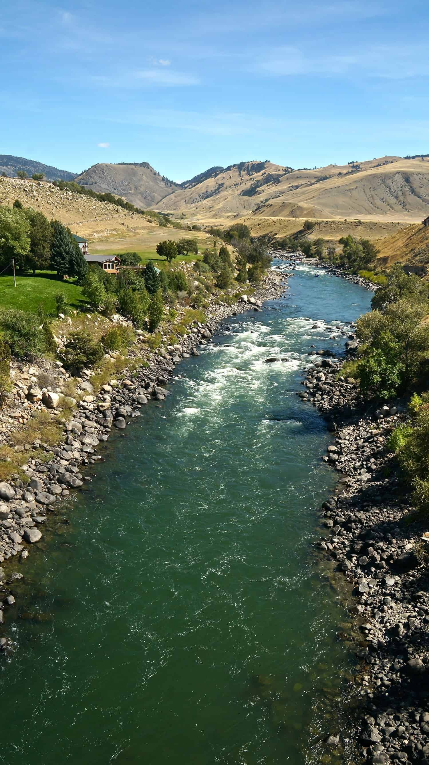 Yellowstone River in Gardiner, MT