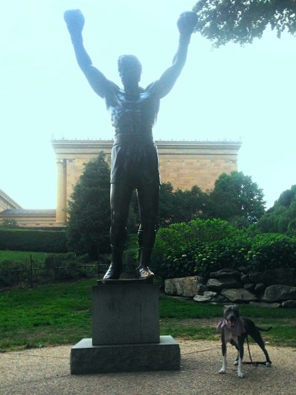 Ruka with the Rocky Statue - Philadelphia, PA