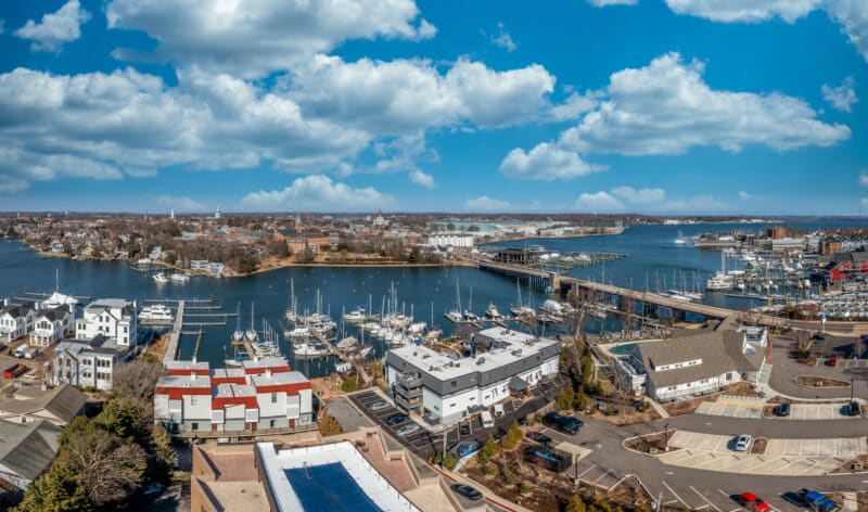 Overhead view of Annapolis, MD