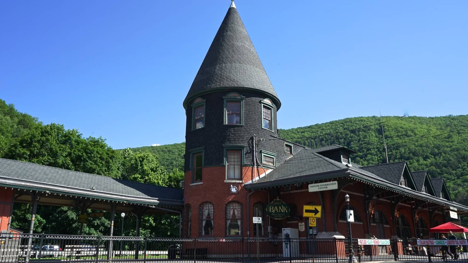 Historic train depot in Jim Thorpe, PA