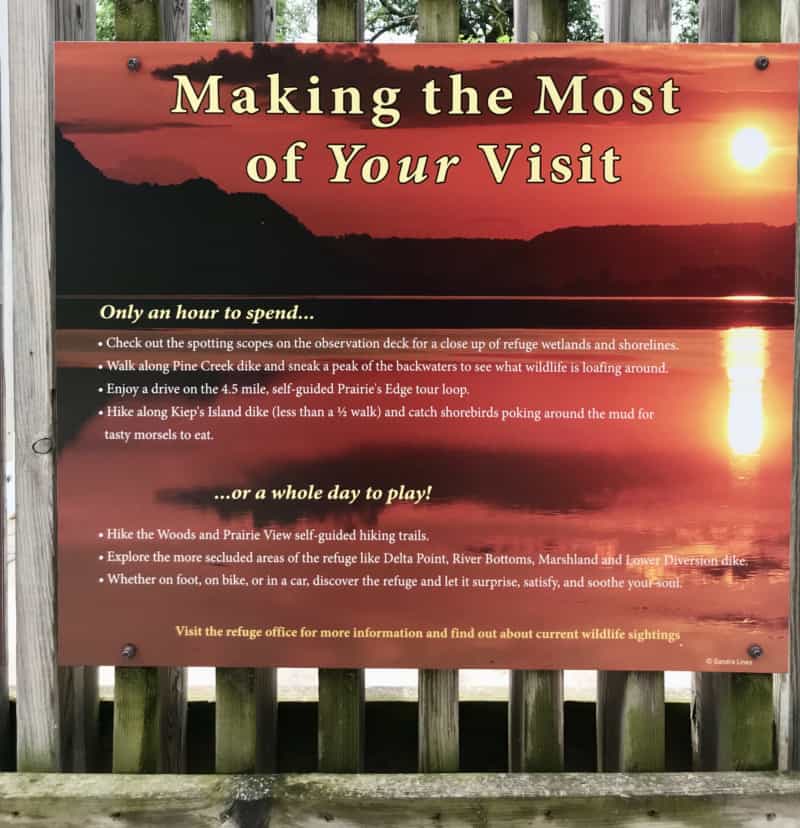 Sign at Trempealeau National Wildlife Refuge