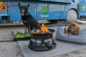 Hooking Up A Propane Fire Pit To An RV Quick-Connect | GoPetFriendly.com