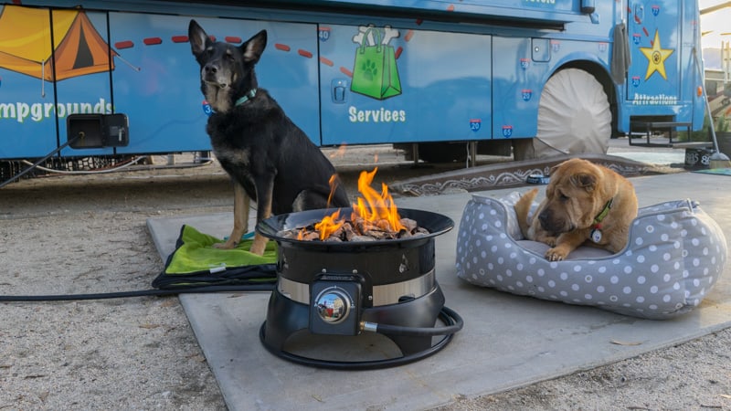 Hooking Up A Propane Fire Pit To An Rv Quick Connect