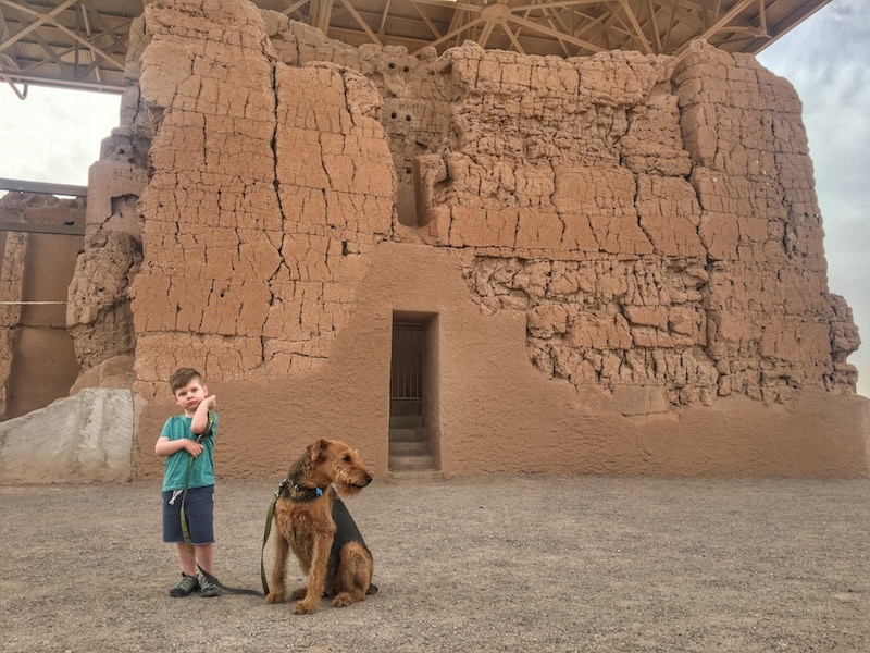 Casa Grande Ruins Dog Friendly National Park in Arizona