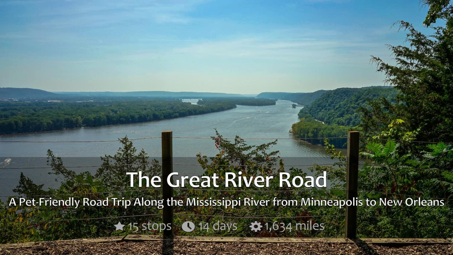 The Mississippi River from a bluff over the Great River Road