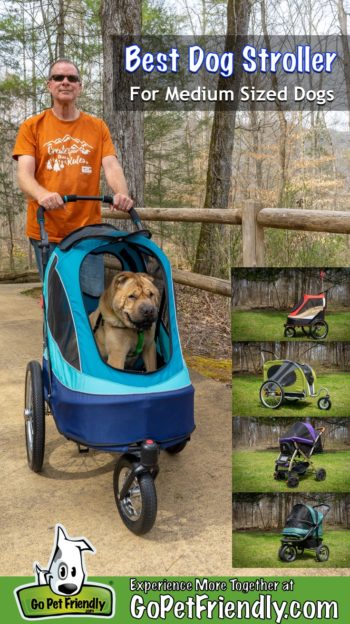 We testing five dog strollers to determine which is best for medium sized dogs