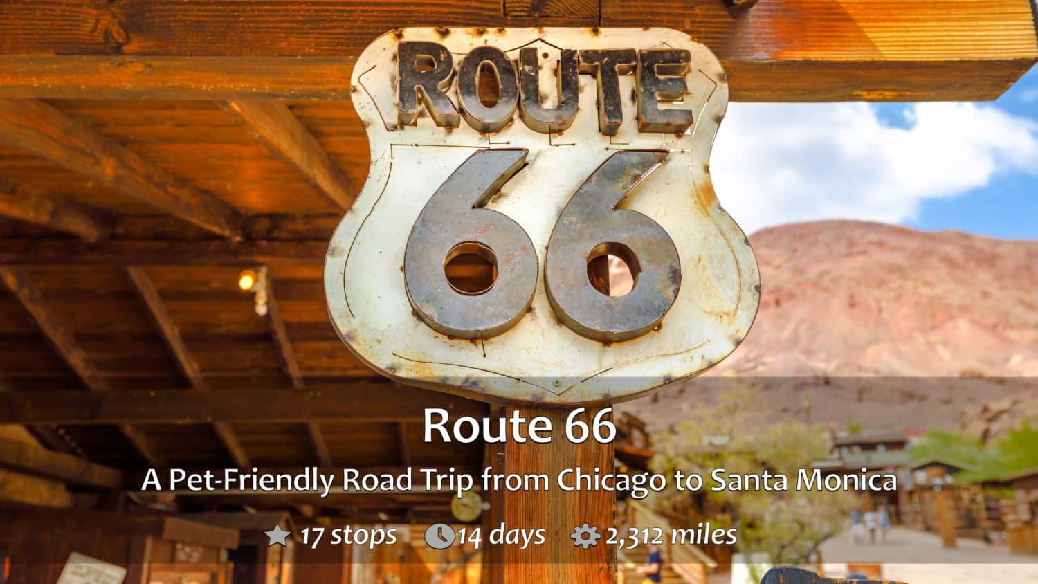 A Route 66 Sign in Calico Ghost Town, Yermo, California