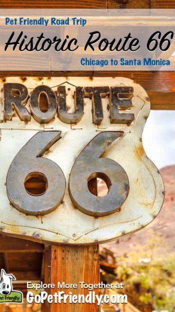 A Route 66 Sign in Calico Ghost Town, Yermo, California