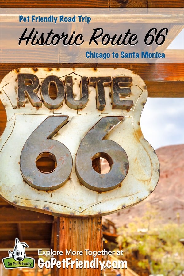 A Route 66 Sign in Calico Ghost Town, Yermo, California