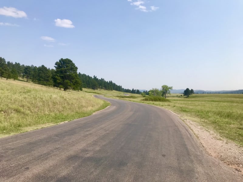 Landscape of Wildlife Loop in pet friendly Custer State Park in South Dakota