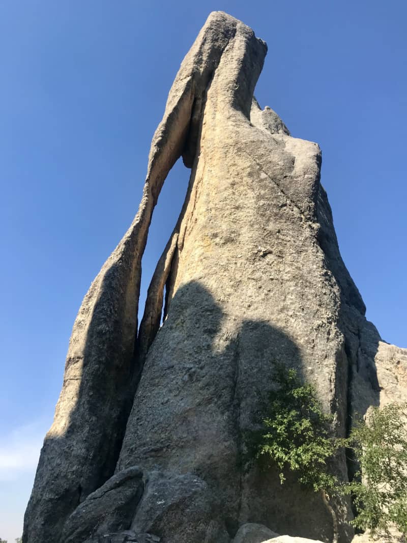 Needle's Eye rock formation in Custer State Park, SD