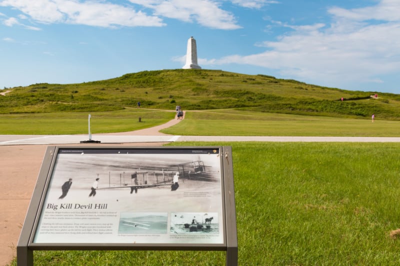 Display at Wright Brothers National Monument - Outer Banks, NC