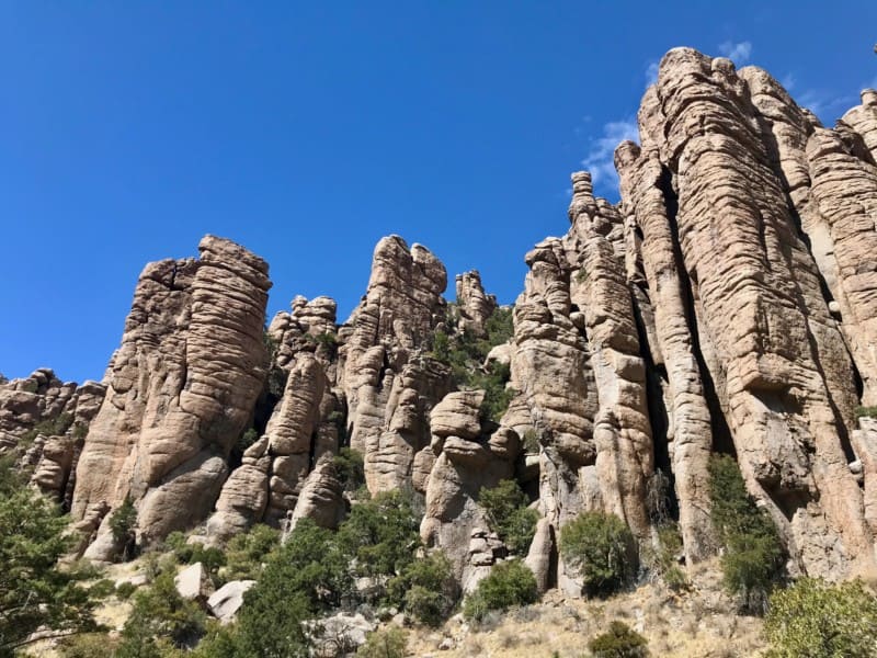 Organ Pipe Rock Formation in Chiricahua National Monument in Arizona