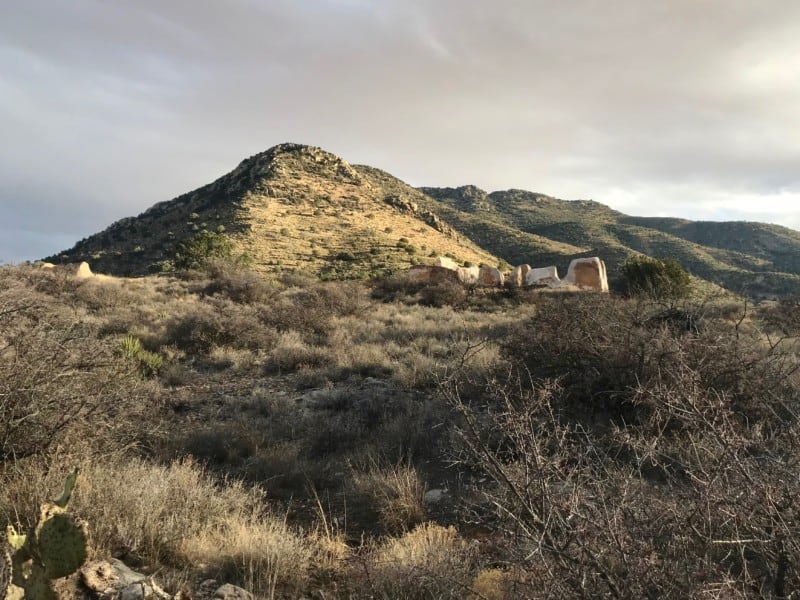 Fort Bowie National Historic Site at sunset