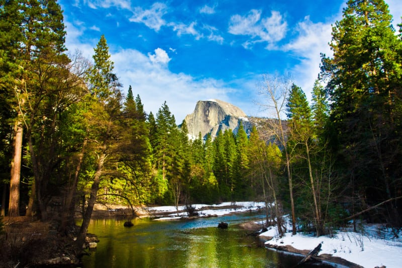 Half Dome Rock in Yosemite National Park, CA