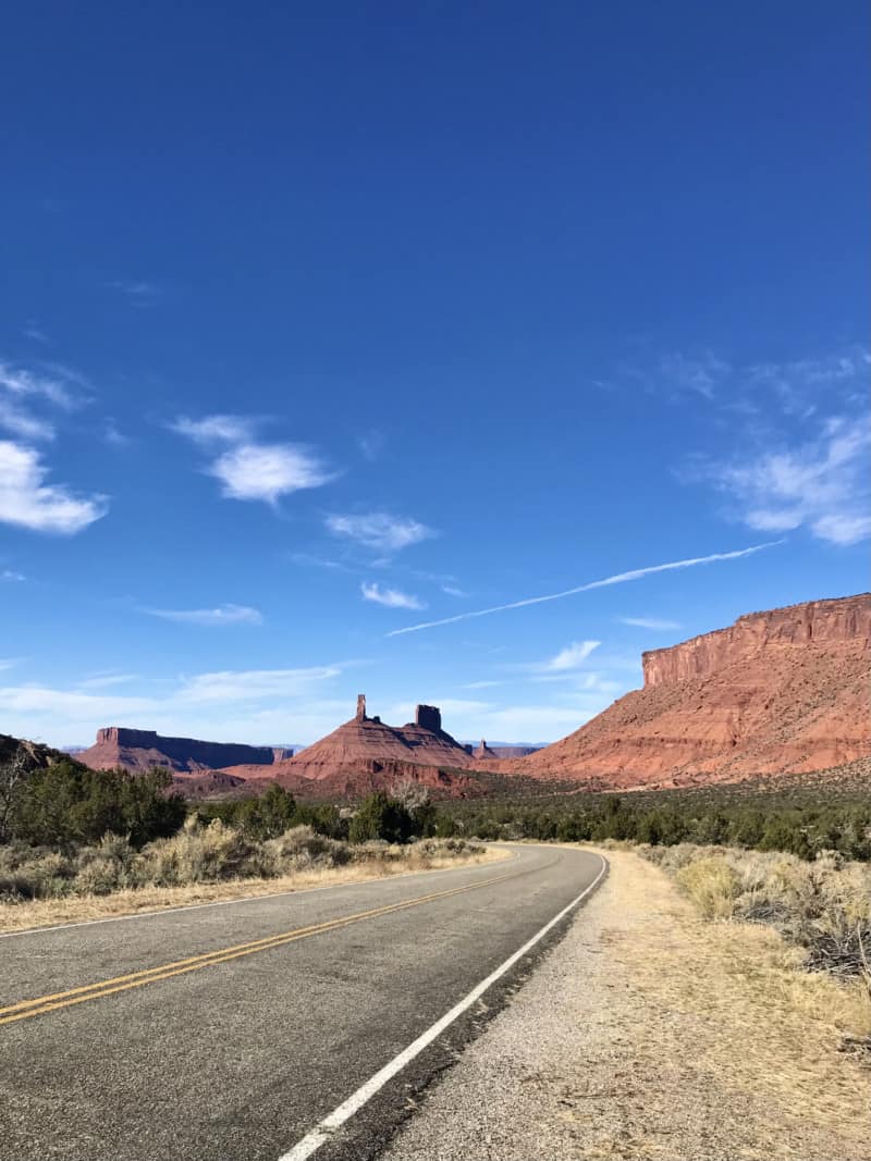 Rock formation in Castle Valley, near Moab, UT