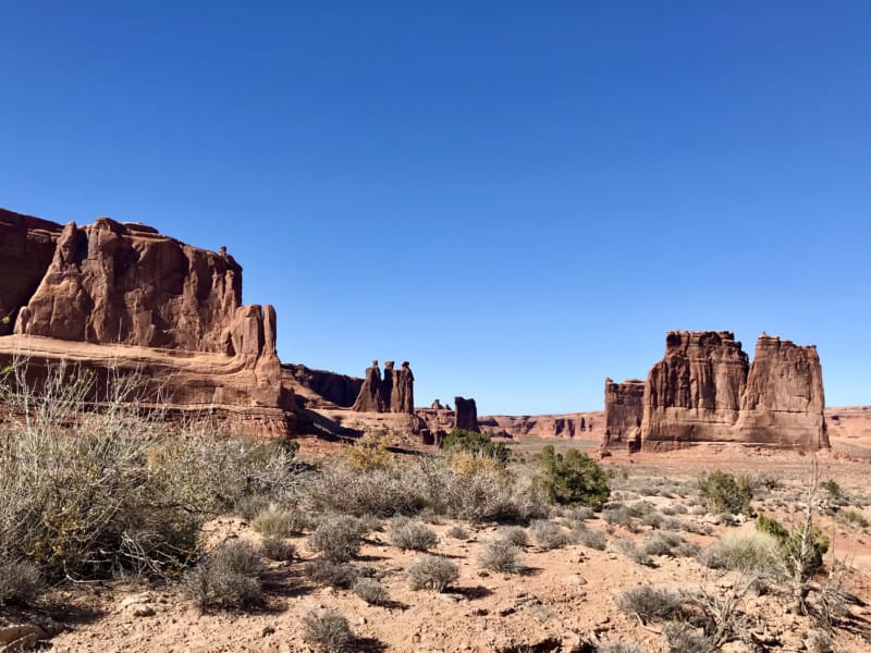 Rock formations at Arches National Park - Moab, UT