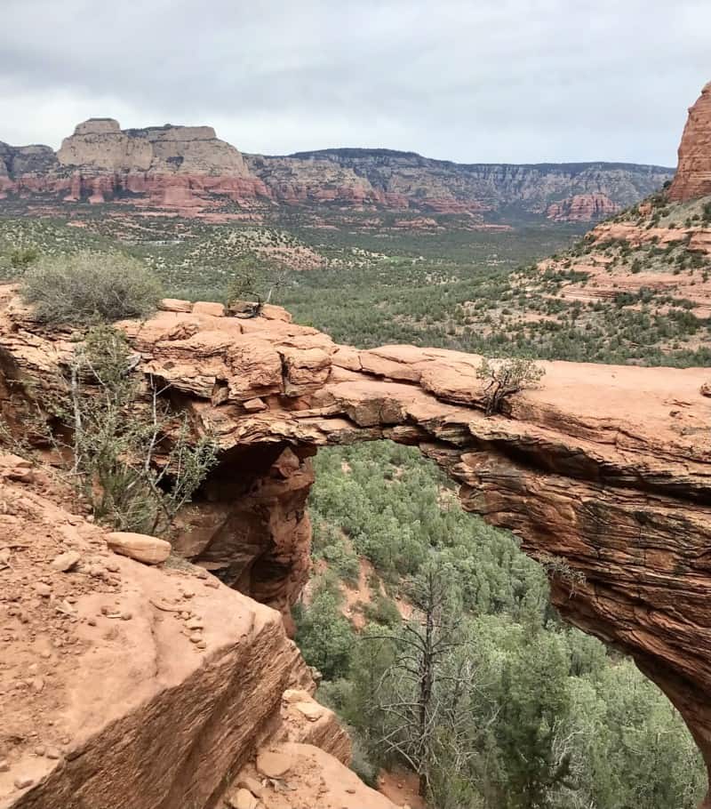 View of Devils Bridge in Sedona, AZ