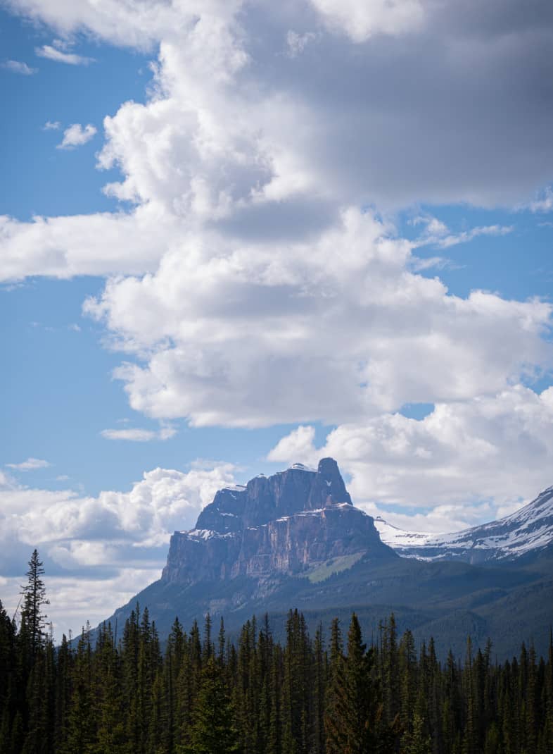 Mountain view in Banff.