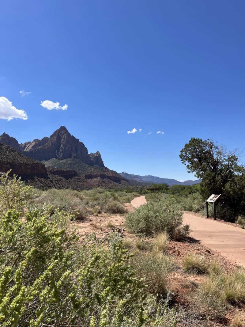 Pa'rus Trail in Zion National Park, UT