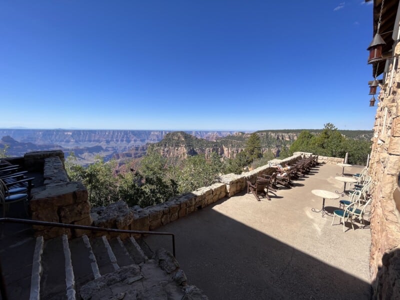 Patio at the Grand Canyon Lodge - North Rim 