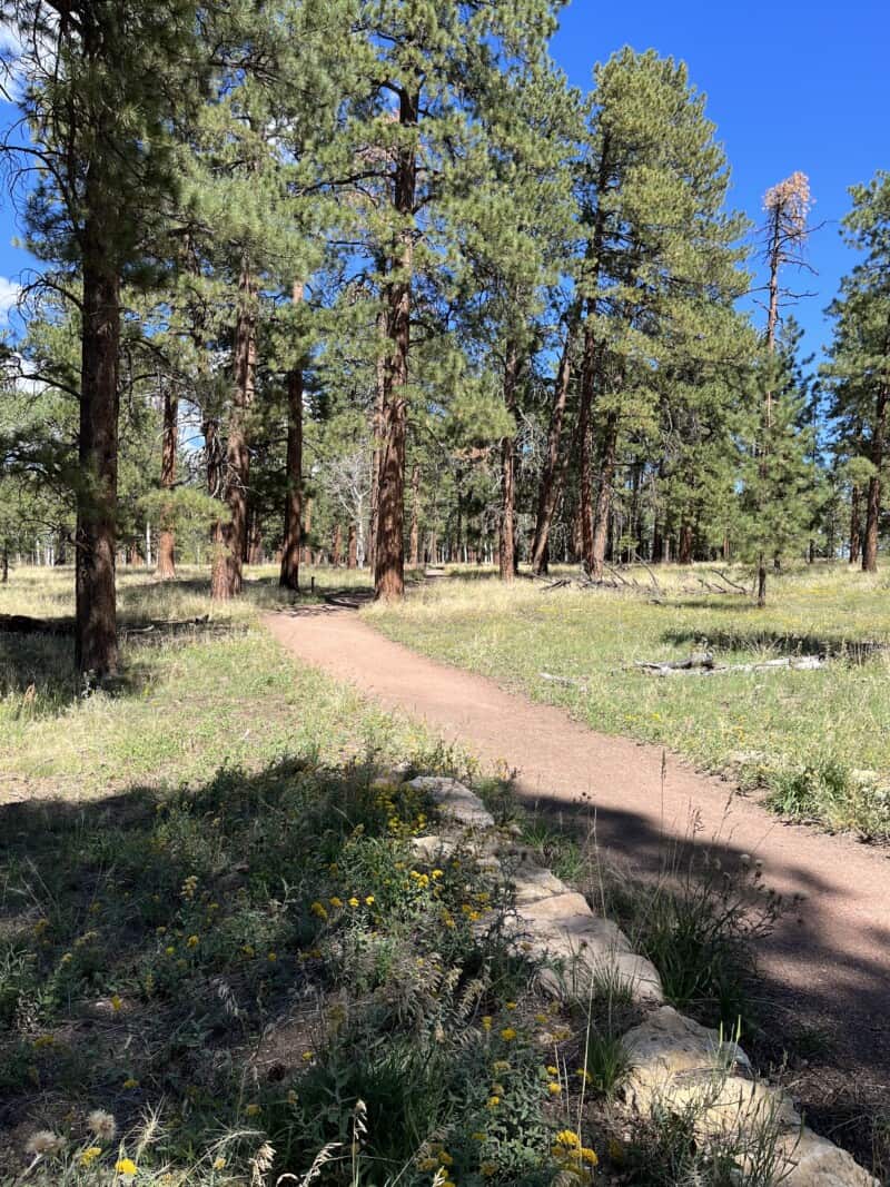 Pet friendly Bridal Path at the North Rim of the Grand Canyon